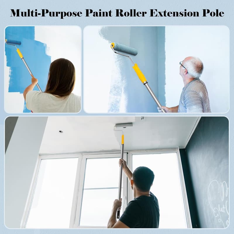 Mister Rui 10-Pack Paint Roller Kit with Microfiber Covers