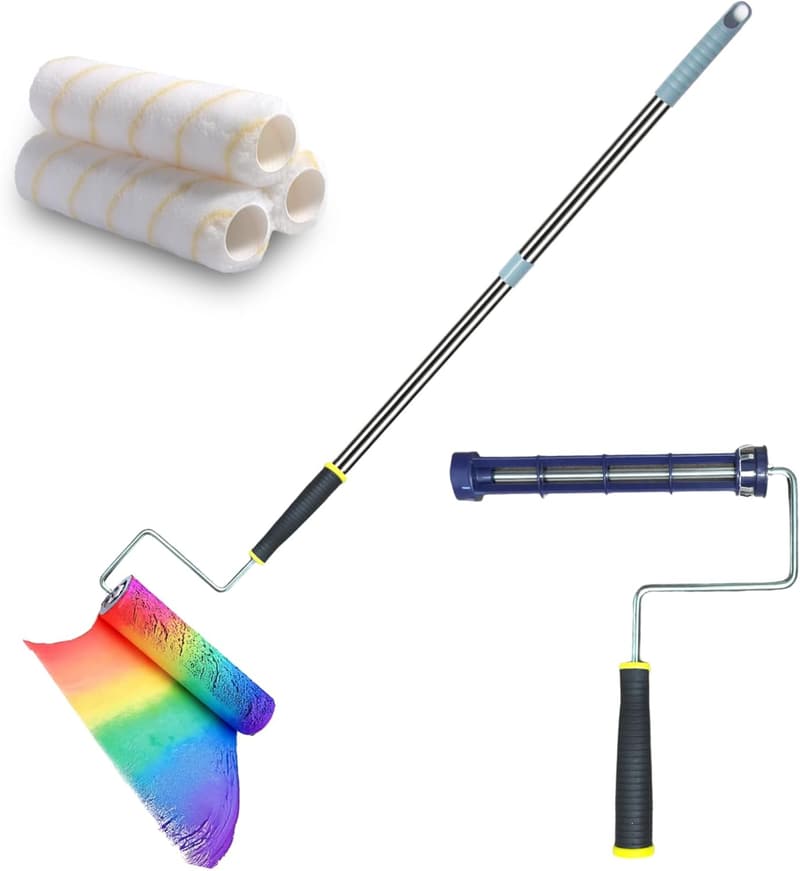 Paint Roller Kit with Extension Pole for DIY Home Renovation