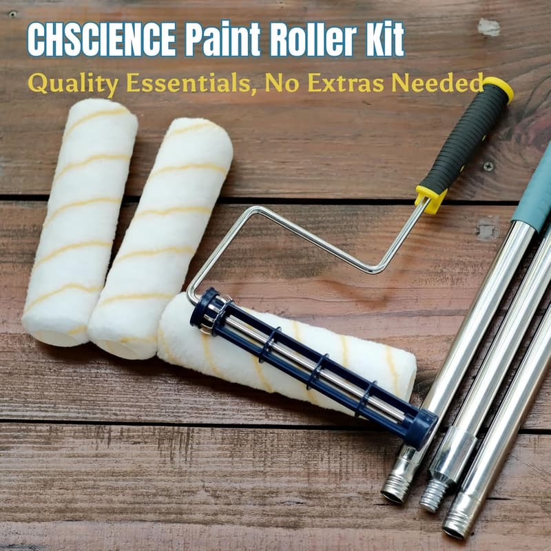 Paint Roller Kit with Extension Pole for DIY Home Renovation