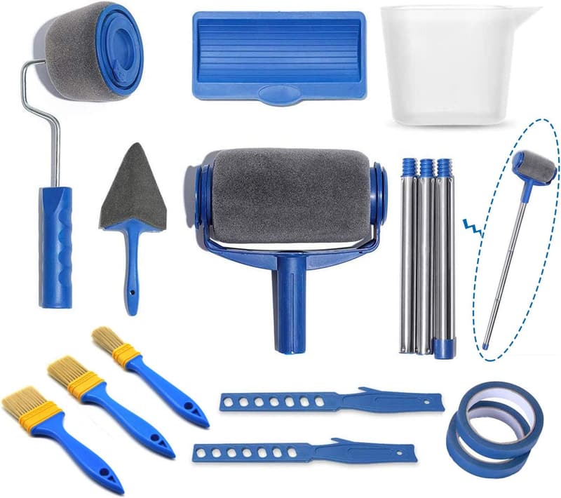 Paint Roller Kit & Brush Set for Quick Home Decoration