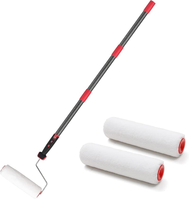 Multi-Function Paint Roller Kit with Stainless Steel Pole