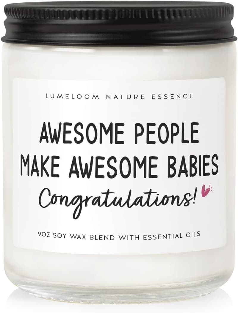 Lavender Scented Soy Candle for New Parents - 9oz