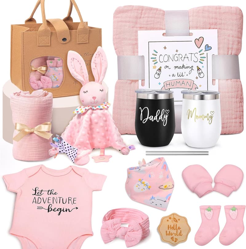New Mom Tumbler Set - Pregnancy & Gender Reveal Gift