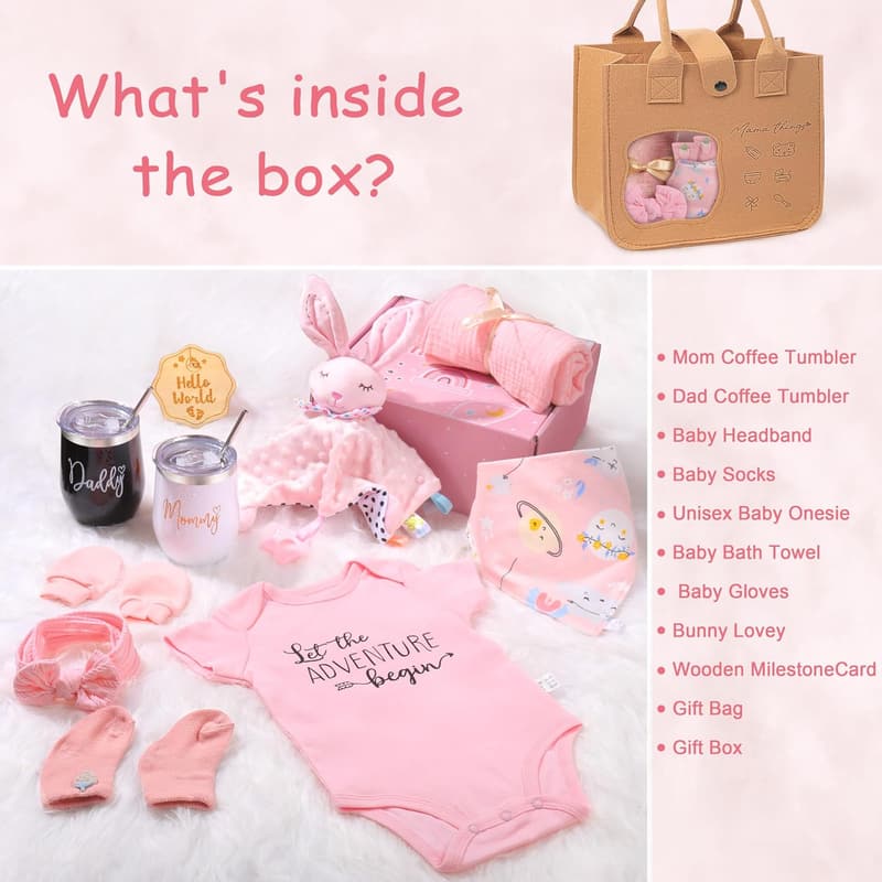 New Mom Tumbler Set - Pregnancy & Gender Reveal Gift