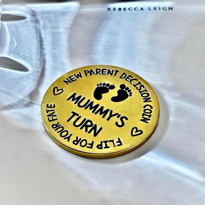 New Dad Decision Coin - Pregnancy Gift for First-Time Parents