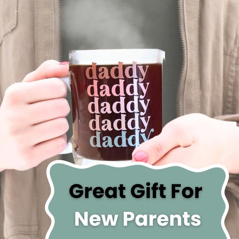 Baby Shower Gift - Mama Daddy Coffee Mug Set for New Parents