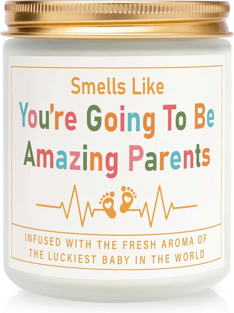 Gender Reveal Lavender Scented Candle for New Parents