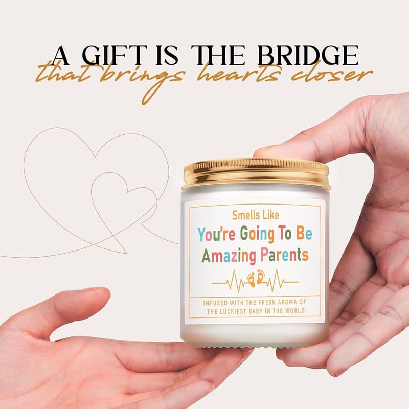 Gender Reveal Lavender Scented Candle for New Parents