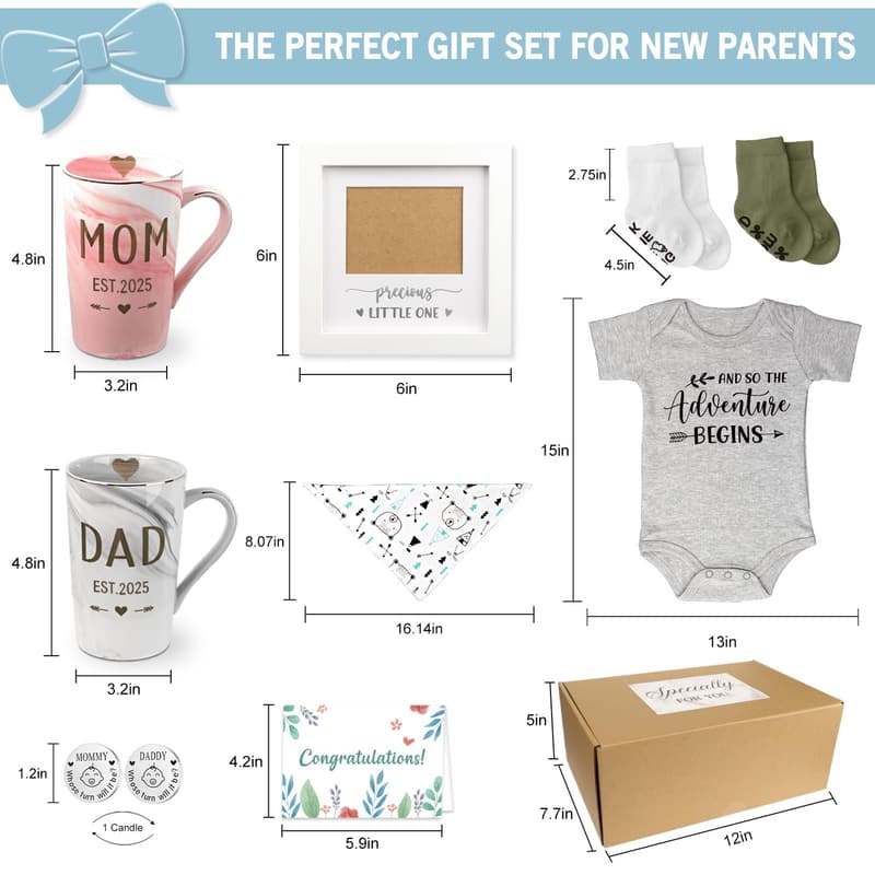 New Parents Gift Set 2025 - Baby Shower Essentials for Couples