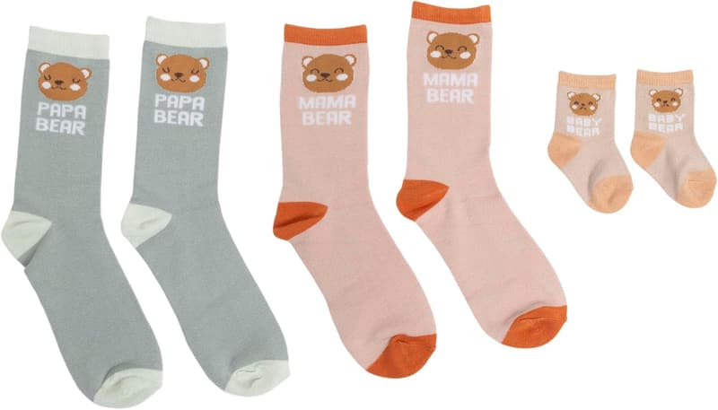 Christmas Family Matching Socks Set for Dad, Mom, & Kids