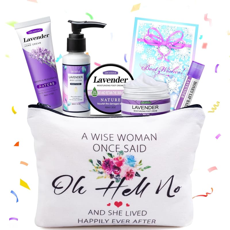 Lavender Travel Size Toiletries Kit for Women Friends
