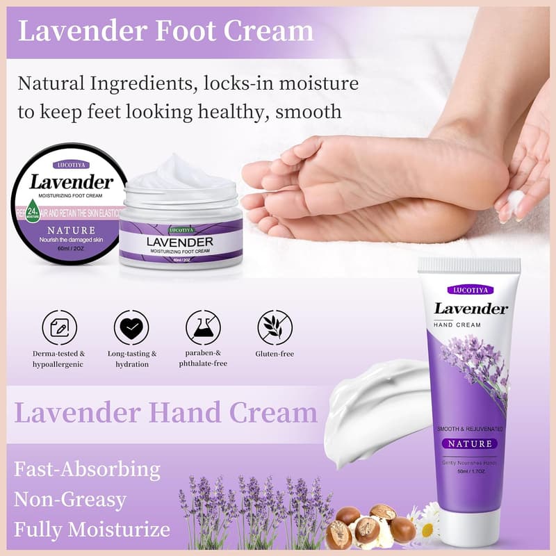 Lavender Travel Size Toiletries Kit for Women Friends