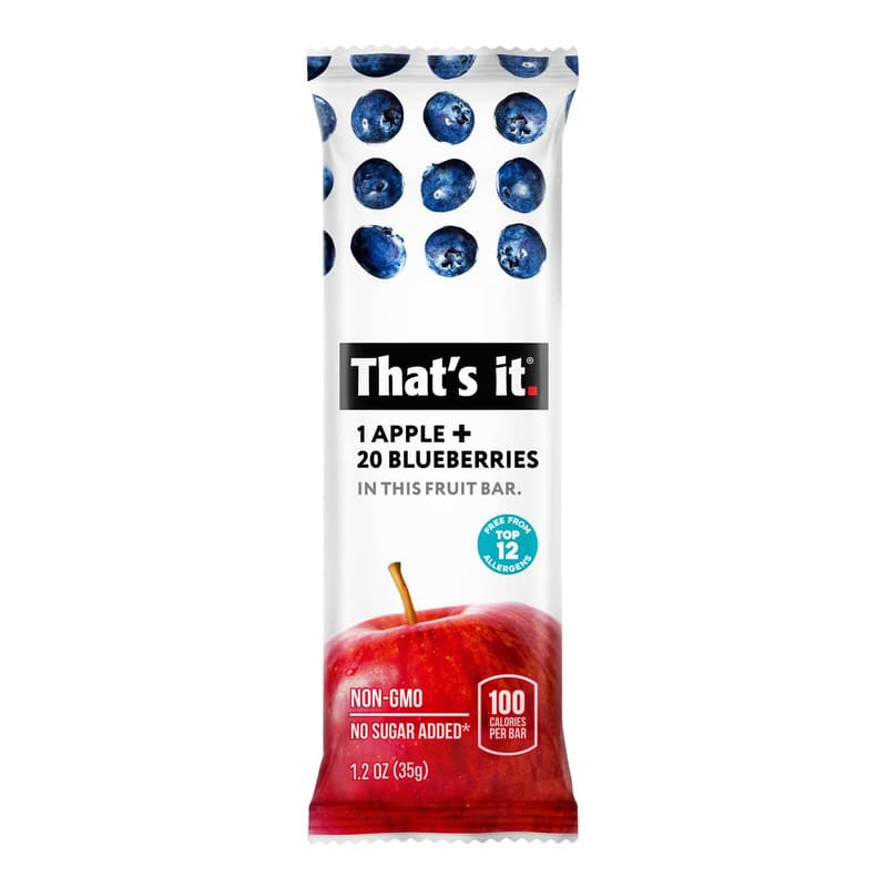 100% Natural Vegan Fruit Bar Variety Pack - 12 Count