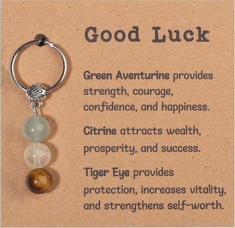 New Beginnings Healing Crystal Keychain for Women