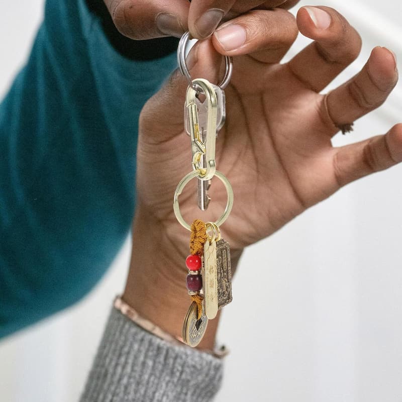 Feng Shui Wu Keychain Amulet with Coins for Good Luck