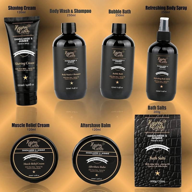 Men's Valentine's Spa Basket Gift Set