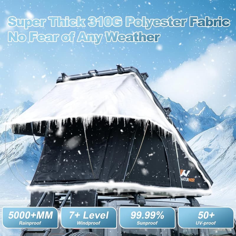 Polaris Plus 4-Season Rooftop Tent for 2 - Waterproof & UV-Resistant