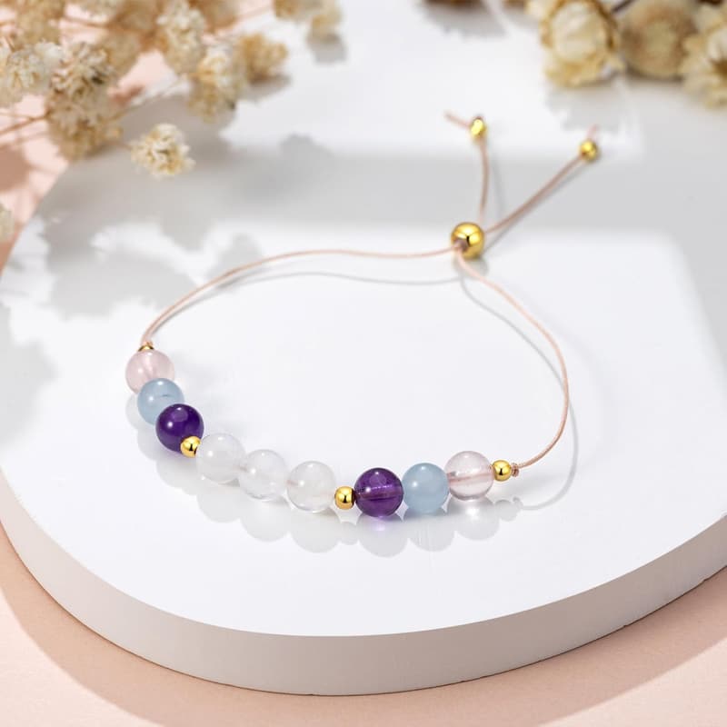Positive Energy Moonstone Bracelet for Women - Manifestation Gift