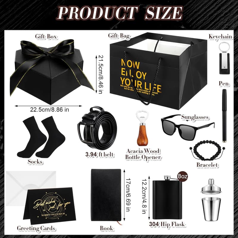 Father's Day Gift Set for Men - 15-Piece Accessories Collection