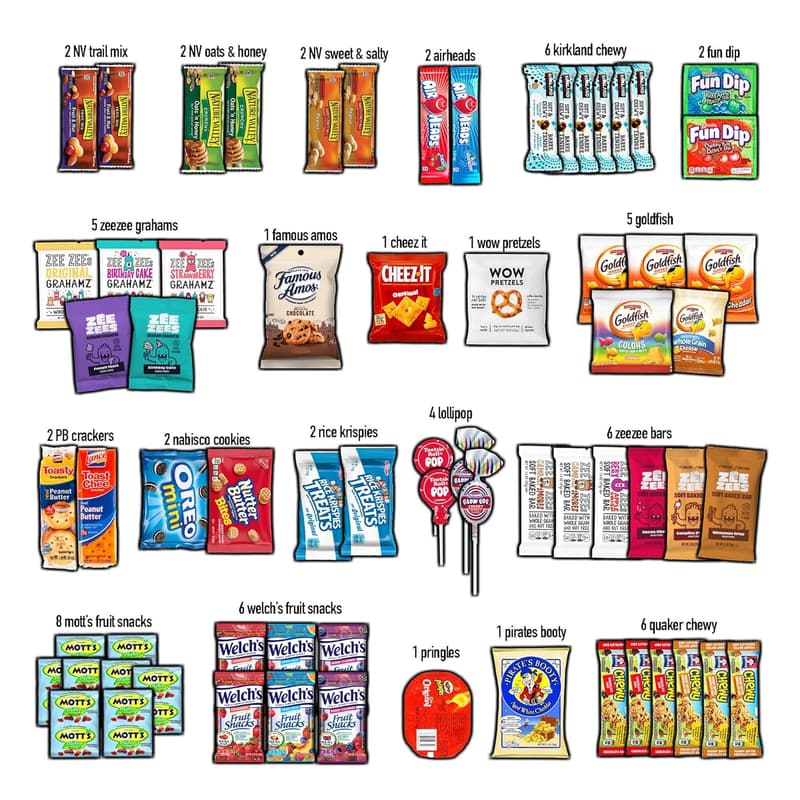 Father's Day Snack Box Variety Pack (100 Count)