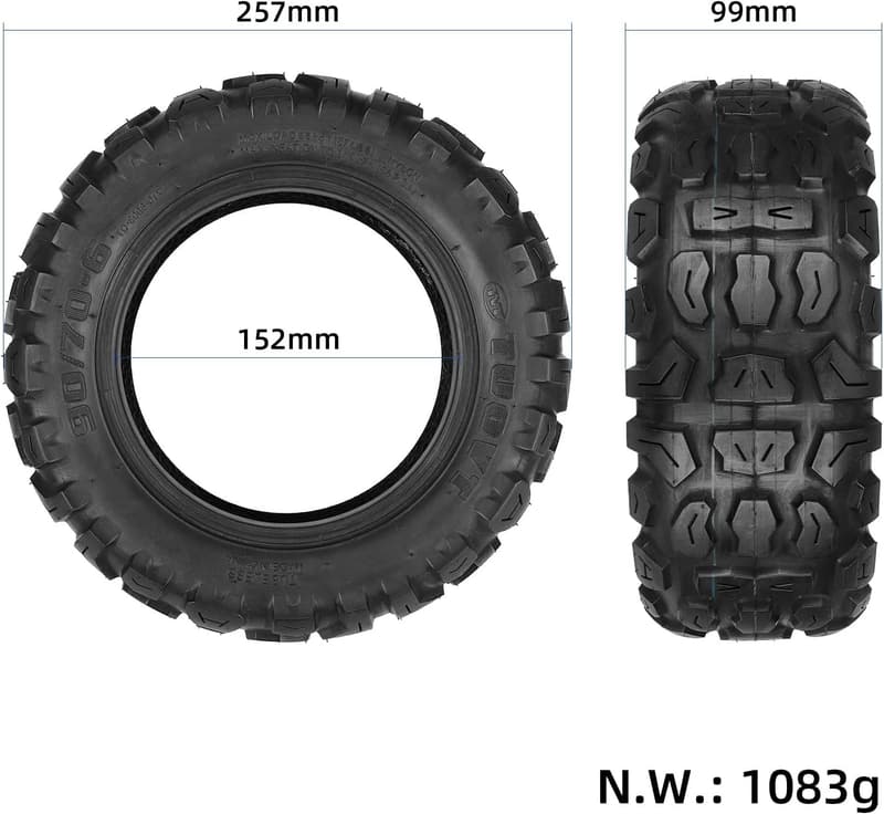 10-inch Explosion-Proof Tubeless Tire for ATV & Mobility Scooters