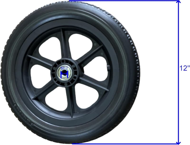 Manual Wheelchair Replacement Rear Wheels - 12
