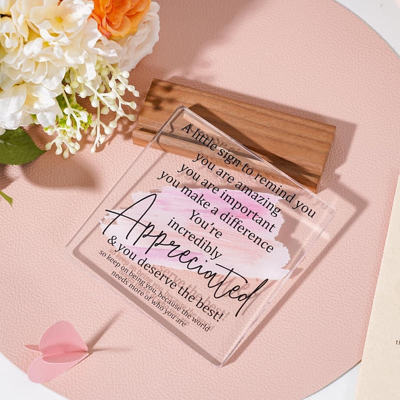 Motivational Desk Sign for Women – Appreciation Gift for Coworkers