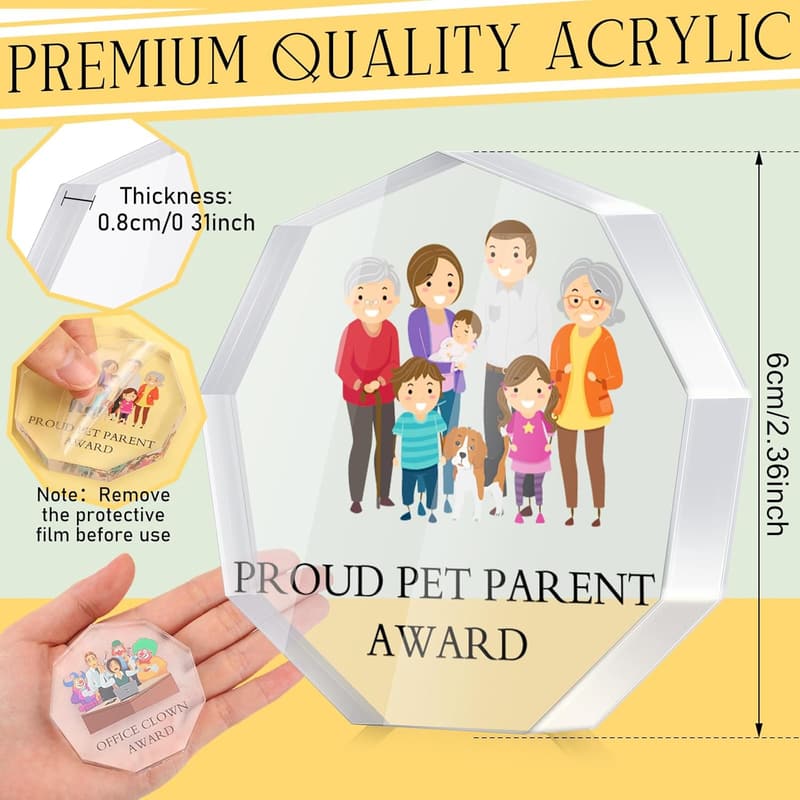 Funny Appreciation Awards - 30 Clear Acrylic Medallions