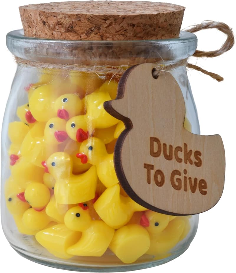 Valentine's Day Novelty Yellow Duck Jar (5oz) - Fun Gift for Women