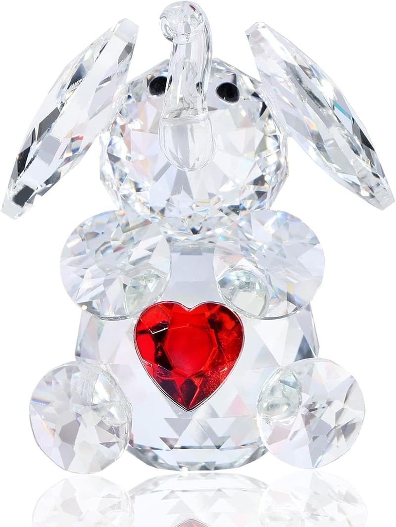 Handmade Crystal Elephant Figurine - Cute Home Décor Gift for Women