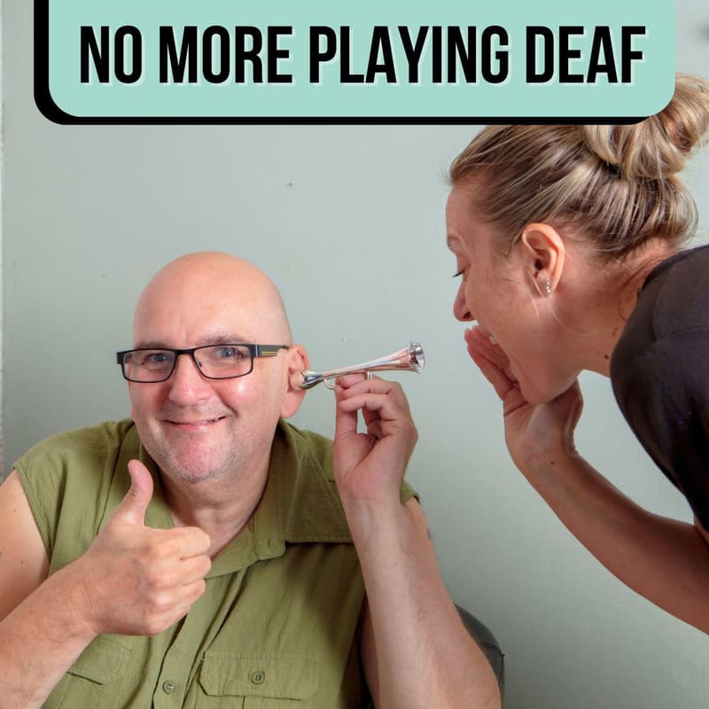 Funny Old Age Ear Trumpet Gift for Men & Women