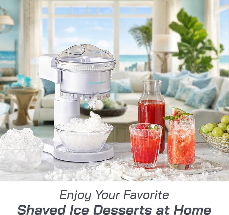 Snow Cone & Shaved Ice Maker for Refreshing Slushies & Margaritas