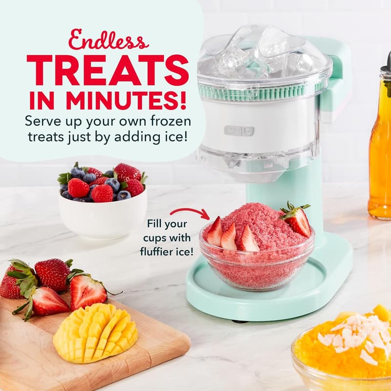 Aqua Shaved Ice Maker: Multi-Purpose Slushie Machine with Stainless Steel Blades
