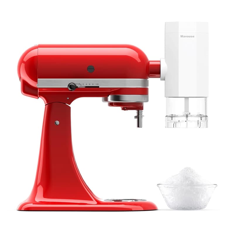 Shave Ice Attachment for Kitchenaid Mixer with Blades and Molds
