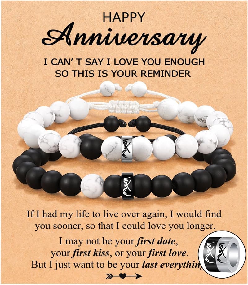 Pinky Promise Couple Ring Bracelets for Valentine's Day Gifts