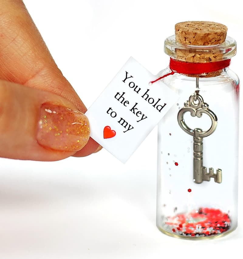 Romantic Anniversary Message in Bottle Gift for Couples