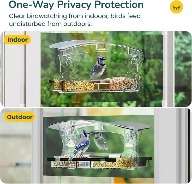 Outdoor Bird Feeder with Suction Cups - Unique Gift for Mom