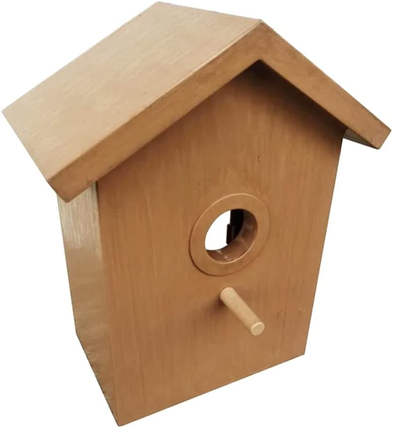 Spy Window Birdhouse - One-Way Mirror Nesting House for Outdoors