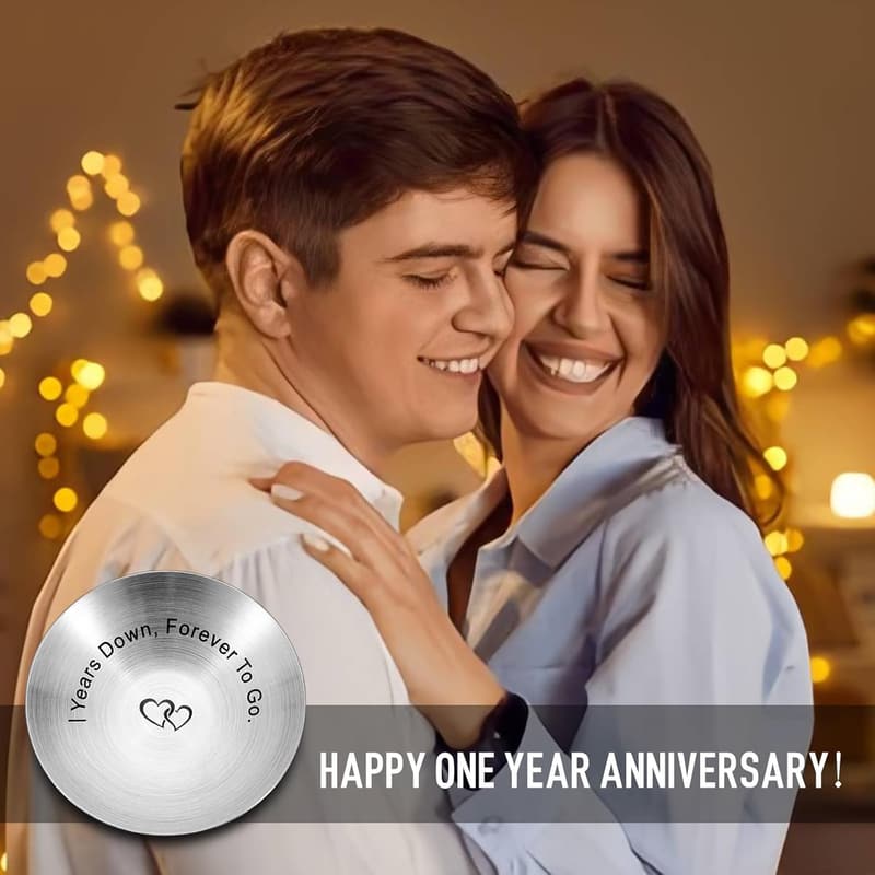 1st Anniversary Paper Jewelry Tray for Couples