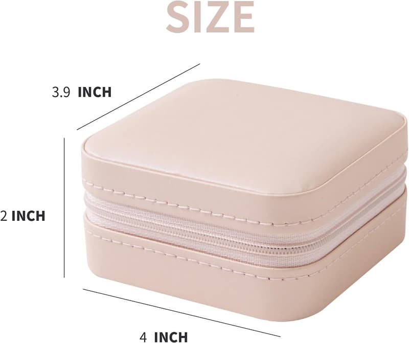 Travel Jewelry Case Organizer with Mirror - Gift for Women