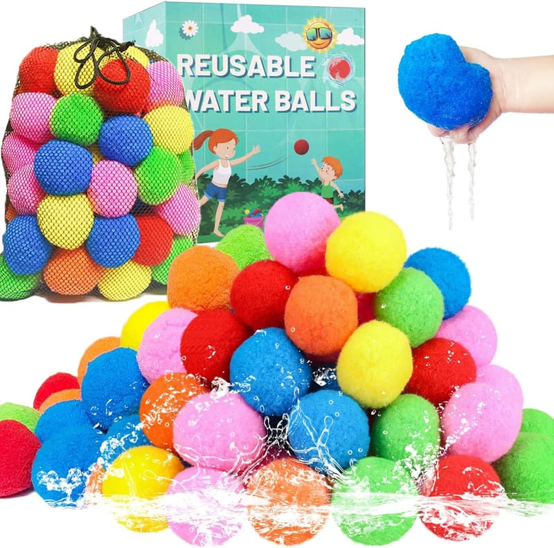 Reusable Water Balls - 90 Pcs for Summer Pool Fun
