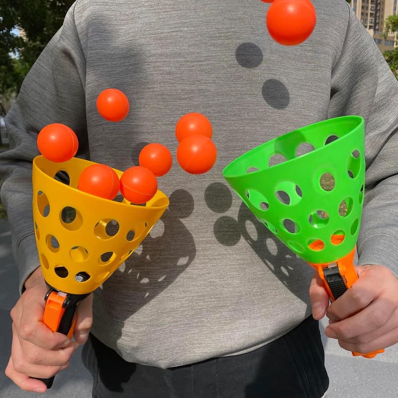 Outdoor Pop and Catch Ball Game Set for Kids 4-12 Years
