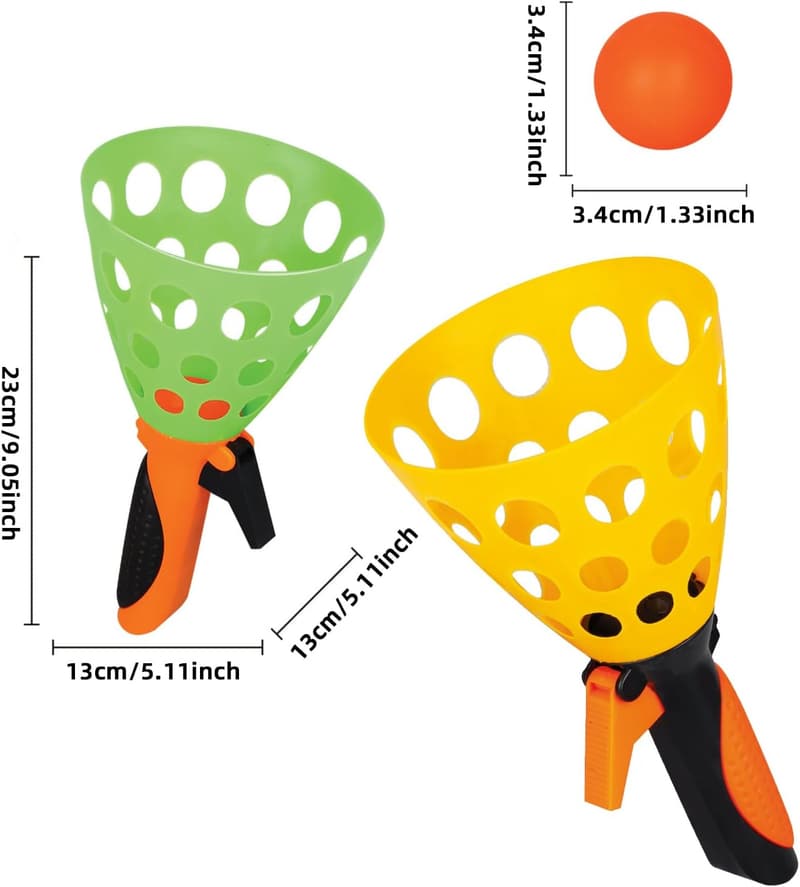 Outdoor Pop and Catch Ball Game Set for Kids 4-12 Years