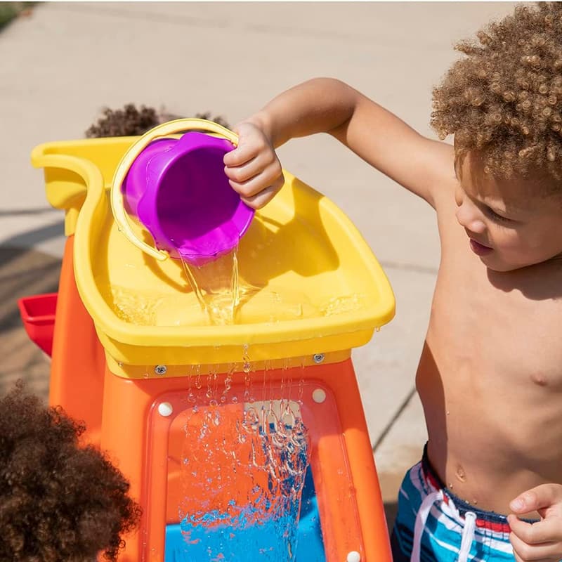 Step2 Car Wash Splash Center – Kids Water Table Playset, 13 Pieces
