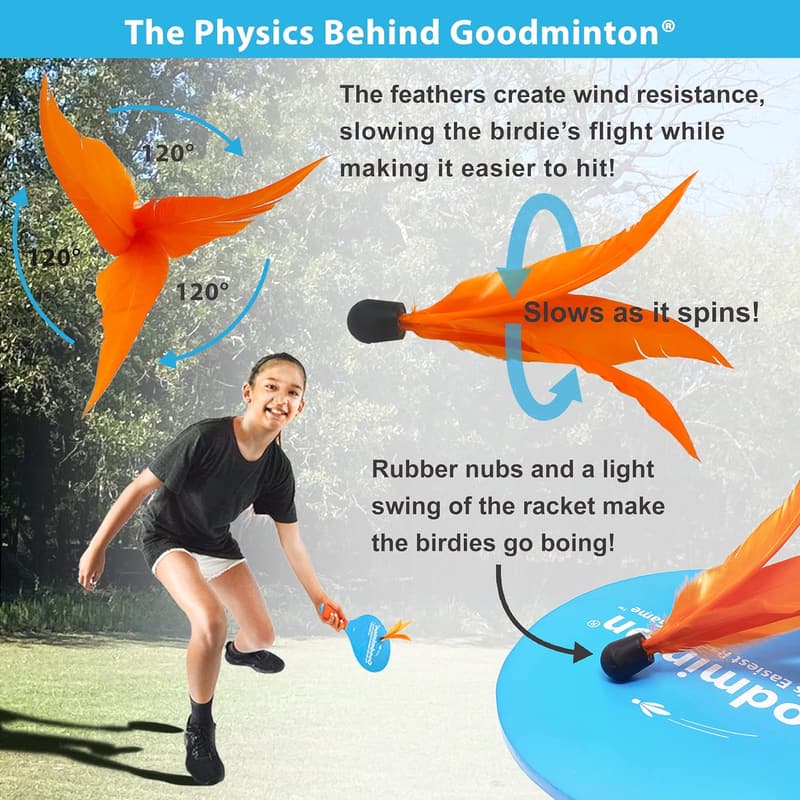 Goodminton Indoor/Outdoor Paddle Game Set for All Ages