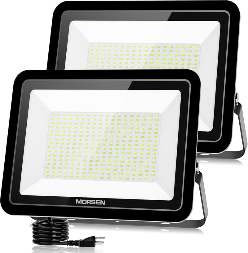 400W LED Flood Lights - 40000lm, IP66 Waterproof, Outdoor Use
