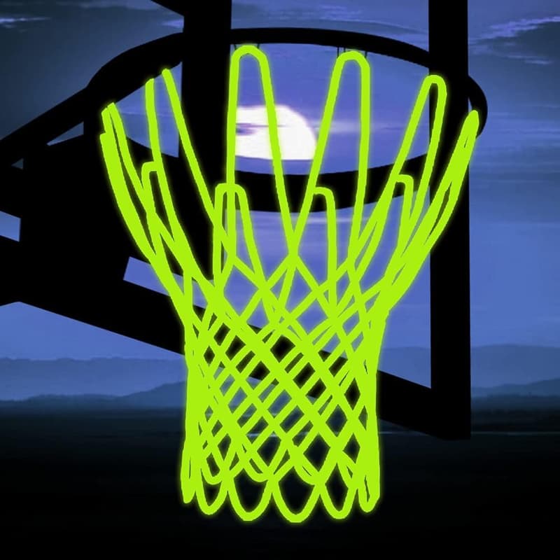Portable Solar-Powered Glow Basketball Net