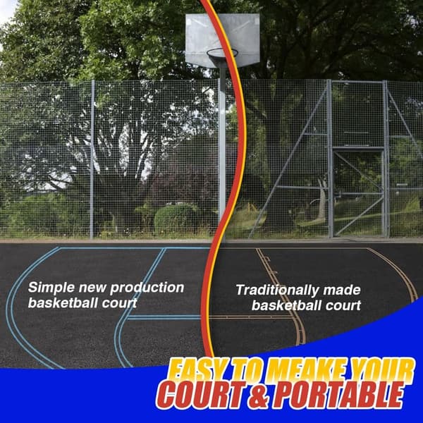 Portable Basketball Court Marking Kit - Eco-Friendly & Durable