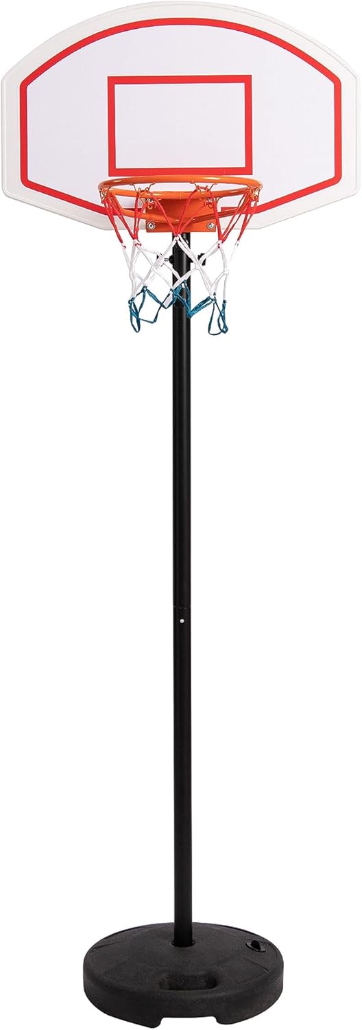 Portable Basketball System - Hathaway Street Model, White
