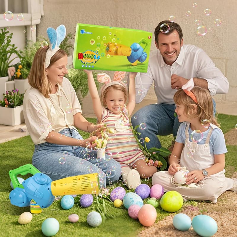 Outdoor Bubble Machine for Toddlers – Summer Yard Toy Gift